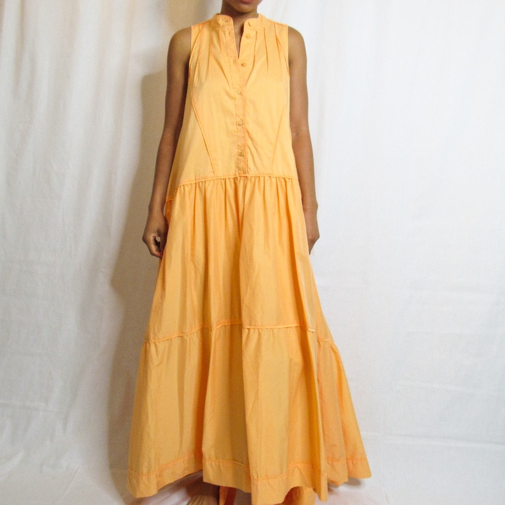 Jonathan SimKhai Ellery Maxi Dress in Melon